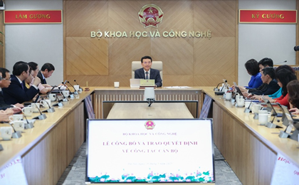 Bộ KH&CN điều động và bổ nhiệm cán bộ lãnh đạo tại 5 đơn vị